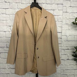 Tan Double Breasted Blazer